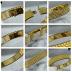 [⭐Miroze ]  PERLEE DIAMOND BRACELET ,5-ROW DIAMOND-SET DESIGN