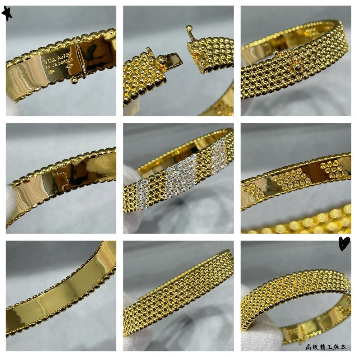 [[⭐Miroze] ]  PERLEE DIAMOND BRACELET ,5-ROW DIAMOND-SET DESIGN