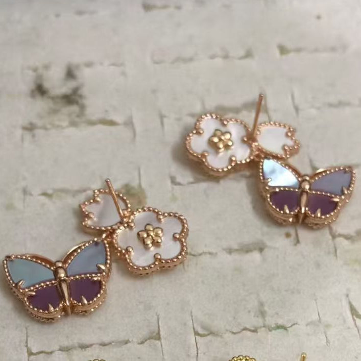 [⭐Miroze ] 26 NEW CLOVER LUCKY LIGHT PURPLE SET