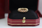 [⭐Miroze ] Double‑Row Spike Full‑Diamond Band Ring