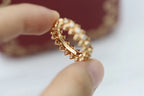 [⭐Miroze ] Double‑Row Spike Full‑Diamond Band Ring