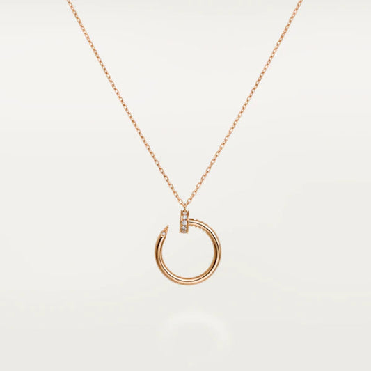 [⭐Miroze]JUSTE NECKLACE PINK GOLD