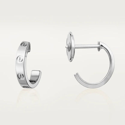 [⭐Miroze] LOVE EARRINGS 2.65MM SILVER