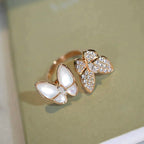 ⭐Miroze TWIN BUTTERFLY DIAMOND MOP RING