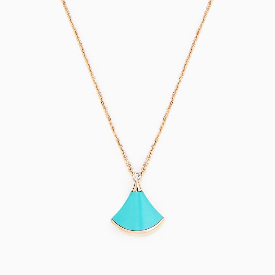 [⭐Miroze]DREAM NECKLACE TURQUOISE PINK GOLD