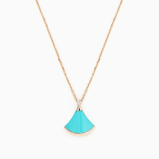 [⭐Miroze]DREAM NECKLACE TURQUOISE PINK GOLD