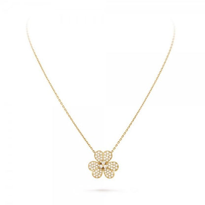 [⭐Miroze]FLOWER DIAMOND NECKLACE
