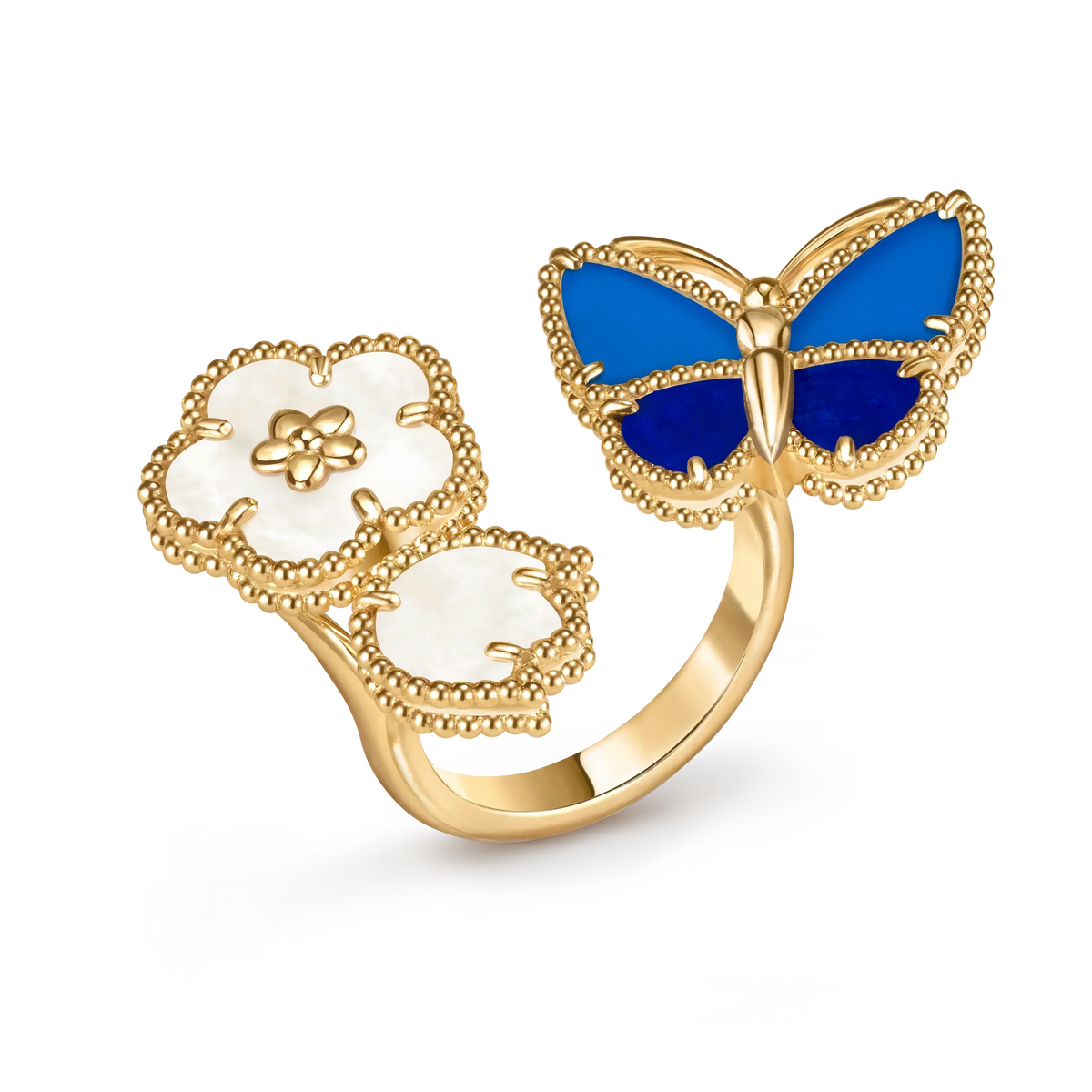 [⭐Miroze ] 2026 NEW MODEL SPRING LUCKY 3 MOTIF GOLD RING