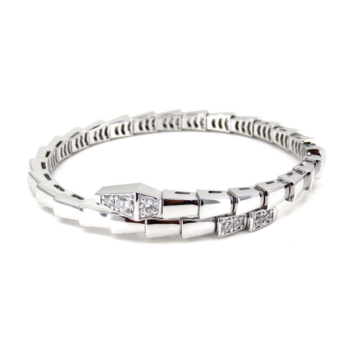 [⭐Veya]SERPENTI BRACELET DIAMONDS SILVER