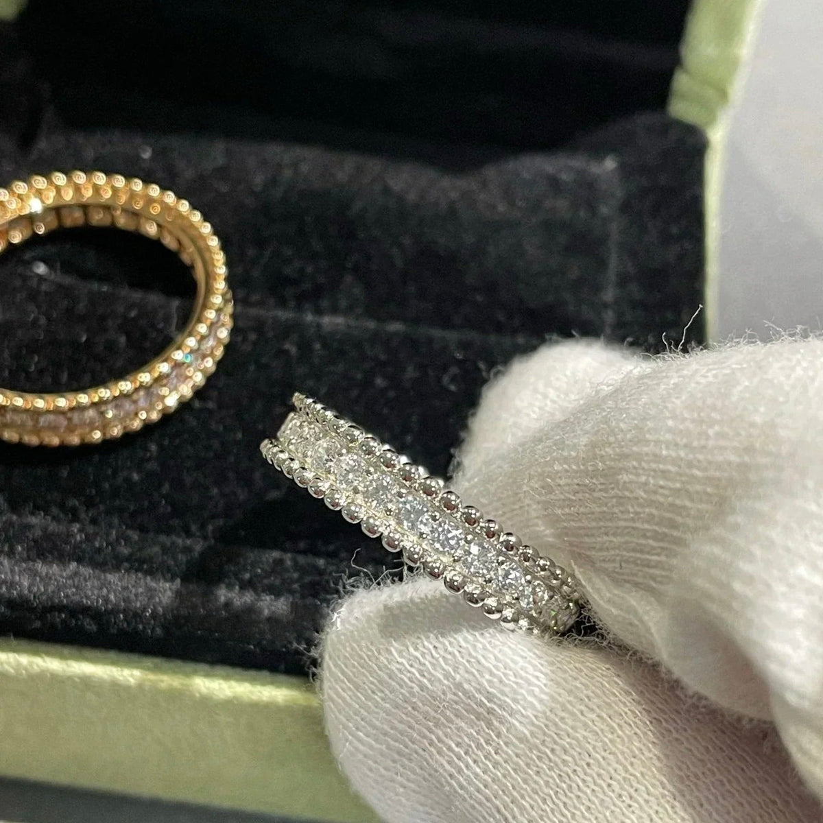 ⭐Miroze PERLEE DIAMOND SILVER RING