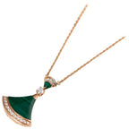 [⭐Veya]DREAM NECKLACE MALACHITE DIAMOND