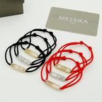 [⭐Miroze]Messika Care(s) pink cord pavé bracelet