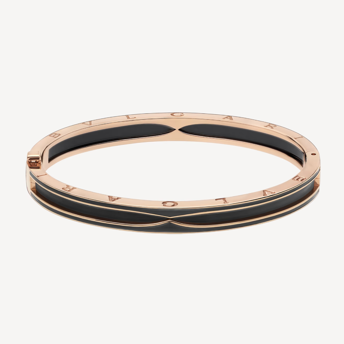 [⭐Miroze]ZERO 1 PINK GOLD WITH MATTE BLACK CERAMIC BRACELET