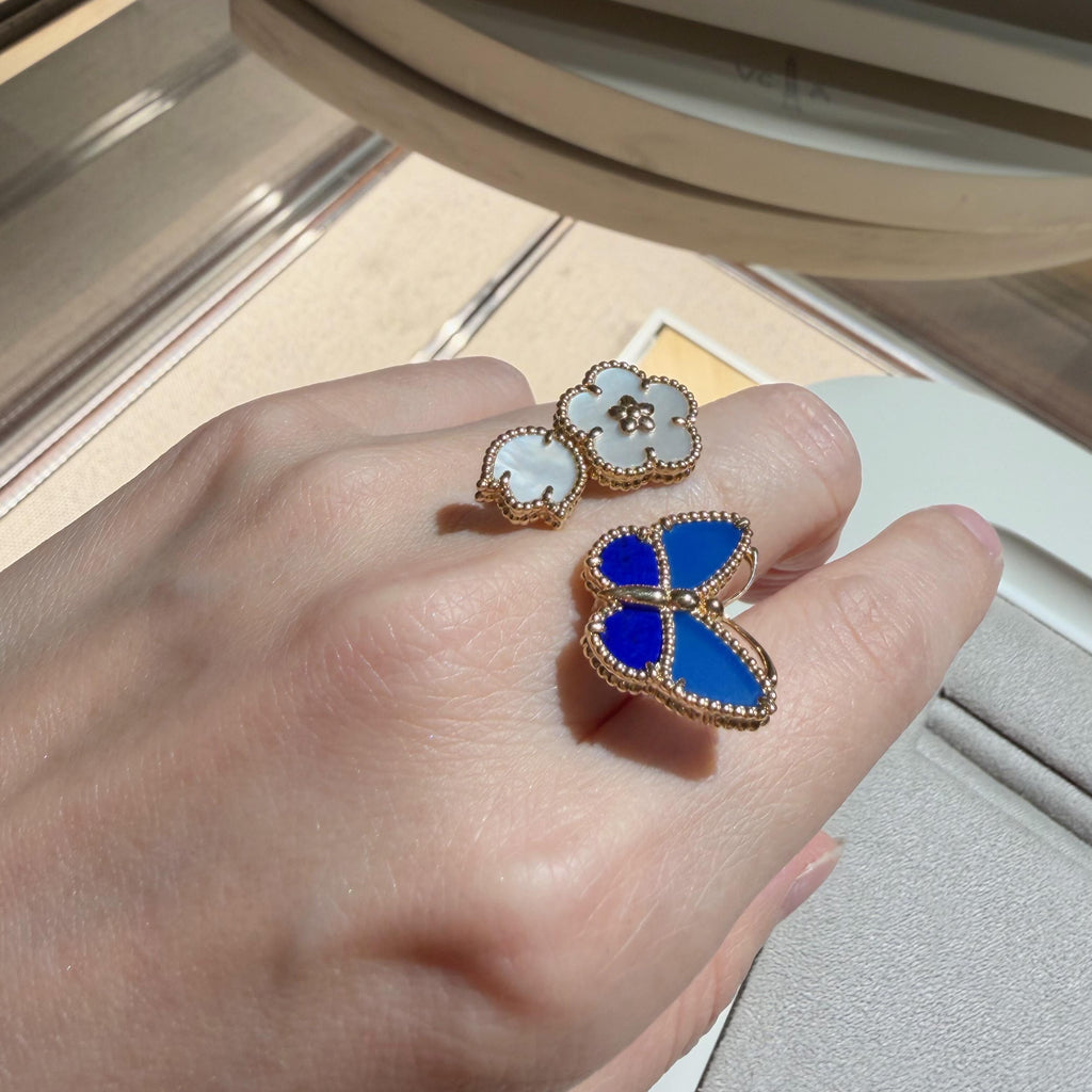 [⭐Miroze ] 2026 NEW MODEL SPRING LUCKY 3 MOTIF GOLD RING