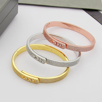 [⭐Miroze]Move Noa フルパヴェダイヤモンド バングルブレスレット