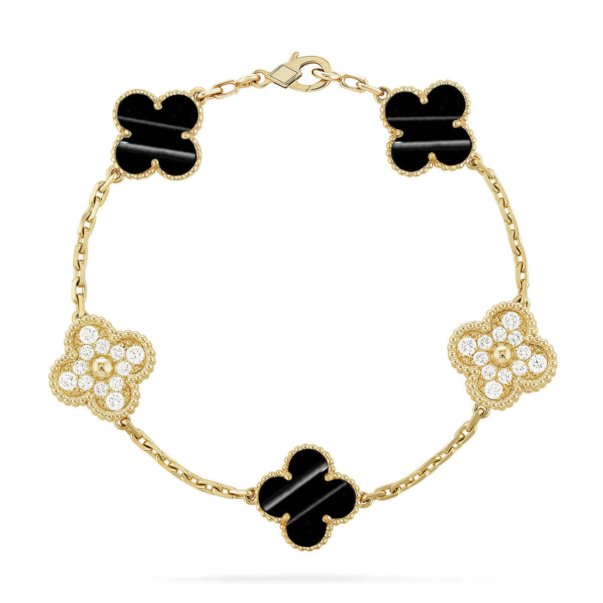 [⭐Miroze ]New  CLOVER 5 MOTIF PULSAR STONE BRACELET COLLECTION
