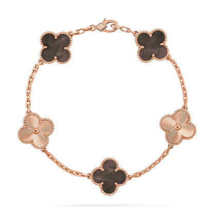 [⭐Miroze] CLOVER 5 MOTIF GRAY MOP BRACELET COLLECTION