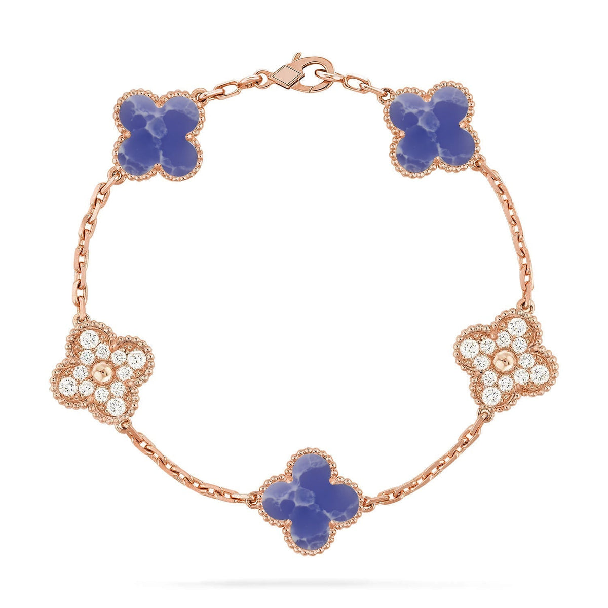 [⭐Miroze ]New CLOVER 5 MOTIF BLUE VEINS BRACELET COLLECTION