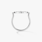 [⭐Miroze]LUCKY MOVE PAVED SILVER DIAMOND RING
