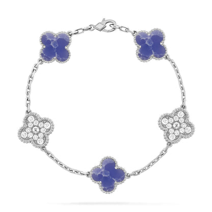[⭐Miroze]CLOVER 5 MOTIF BLUE VEINS BRACELET COLLECTION