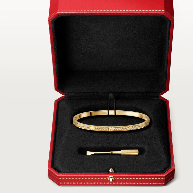 ⭐Miroze LOVE BRACELET 3.65MM DIAMOND-PAVED