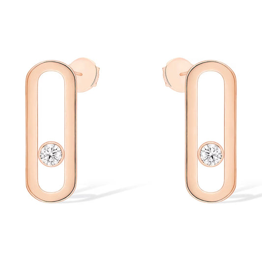 [⭐Miroze]MOVE UNO SMALL 1 DIAMOND EARRINGS