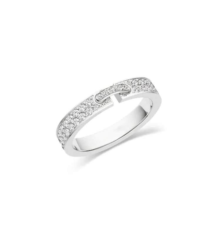 [⭐Miroze]ALLIANCE LIENS VIDENCE PAVED DIAMOND 4MM RING