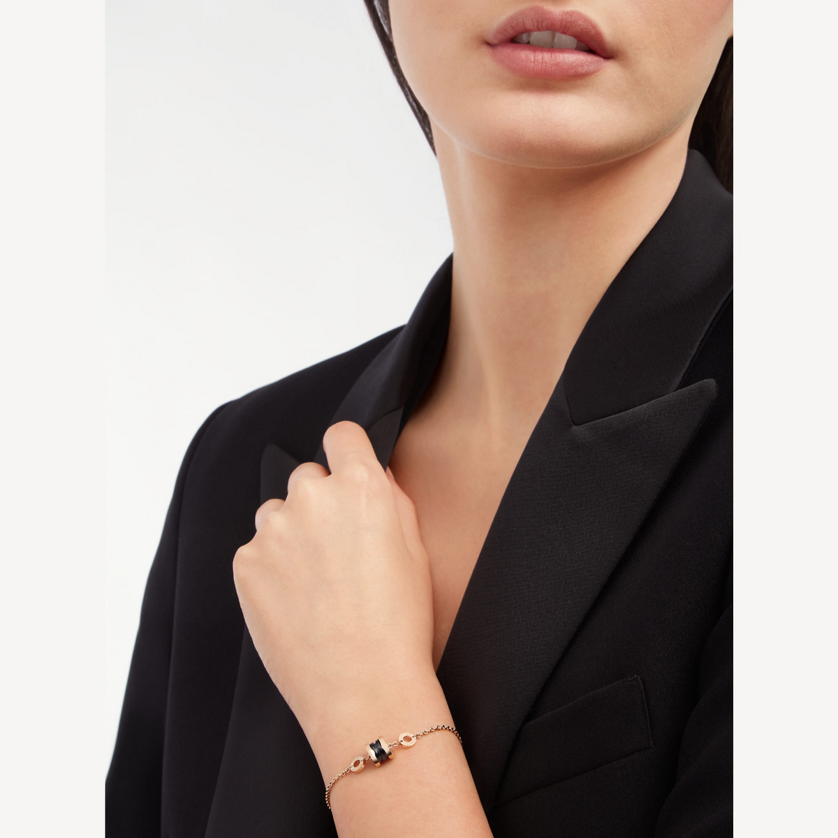 [⭐Veya]ZERO 1 SOFT PINK GOLD AND BLACK CERAMIC BRACELET