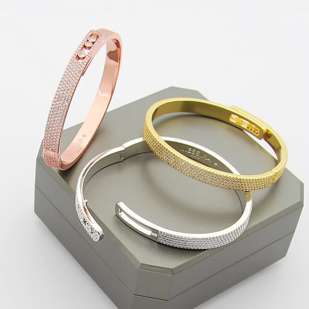 [⭐Miroze]Move Noa Full Pavé Diamond Bangle Bracelet