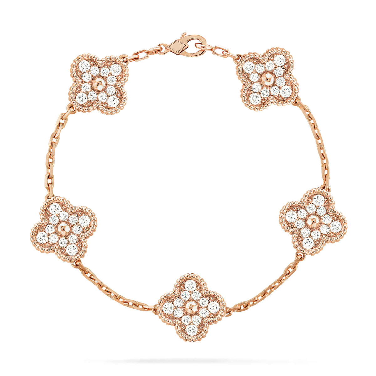 [⭐Miroze ] New  CLOVER 5 MOTIF FULL DIAMOND BRACELET COLLECTION