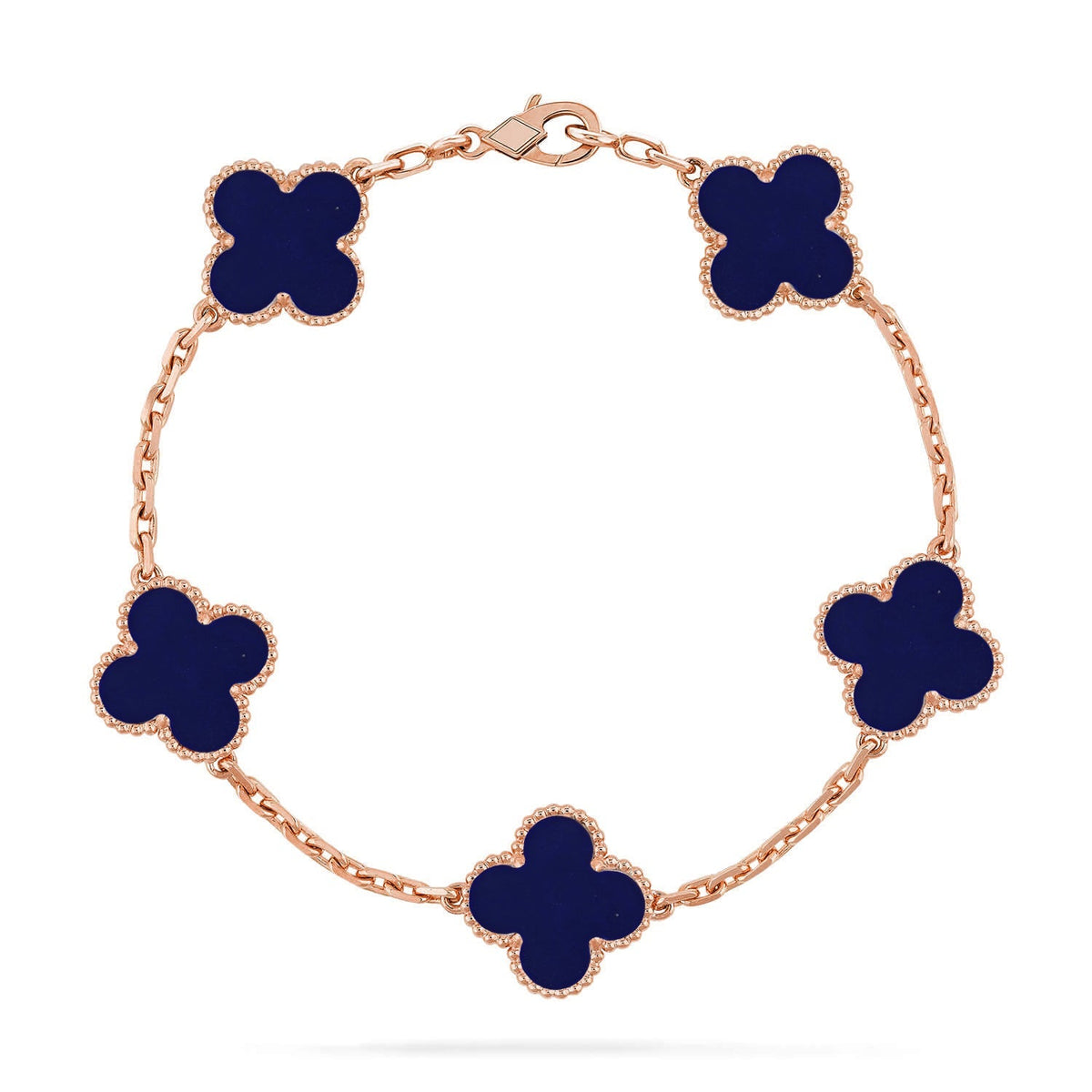 [⭐Miroze]CLOVER 5 MOTIF LAPIS LAZULI BRACELET COLLECTION