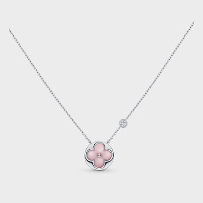[⭐Miroze]SUN MOTIF PINK MOP SILVER BRACELET