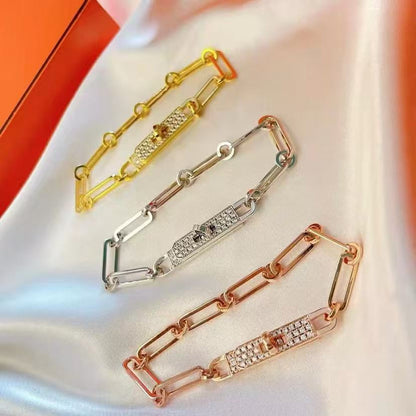 [⭐Miroze]CHAINE BRACELET SMALL MODEL DIAMOND