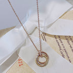 ⭐Miroze TRINITY NECKLACE GOLD  DIAMONDS