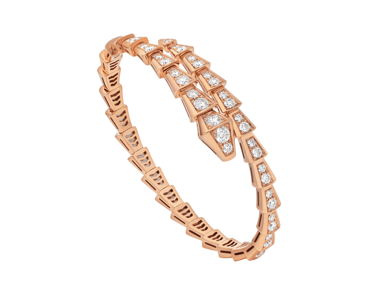 [⭐Veya]SERPENTI BRACELET 6.8MM PINK GOLD DIAMOND