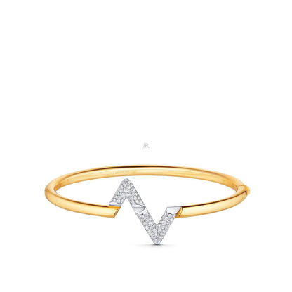 [⭐Miroze]VOLTE UPSITE DOWN GOLD DIAMOND BRACELET