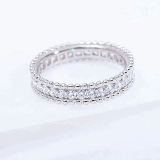 [⭐Miroze]PERLEE DIAMOND SILVER RING