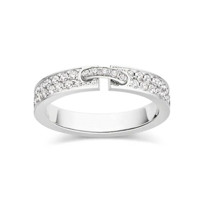 [⭐Miroze]ALLIANCE LIENS VIDENCE PAVED DIAMOND 4MM RING