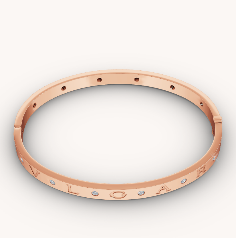 [⭐Veya]ZERO 1 PINK GOLD 12 DIAMONDS BRACELET