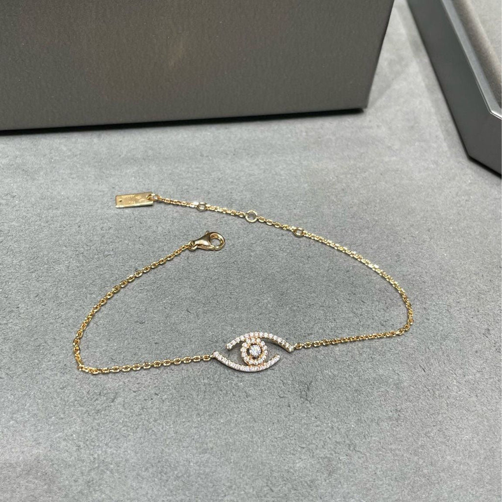 [⭐Miroze]Lucky Eye Pave-Set Diamond Bracelet