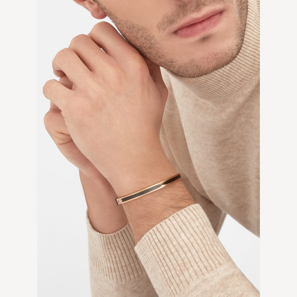 [⭐Veya]ZERO 1 PINK GOLD WITH BLACK CERAMIC BRACELET