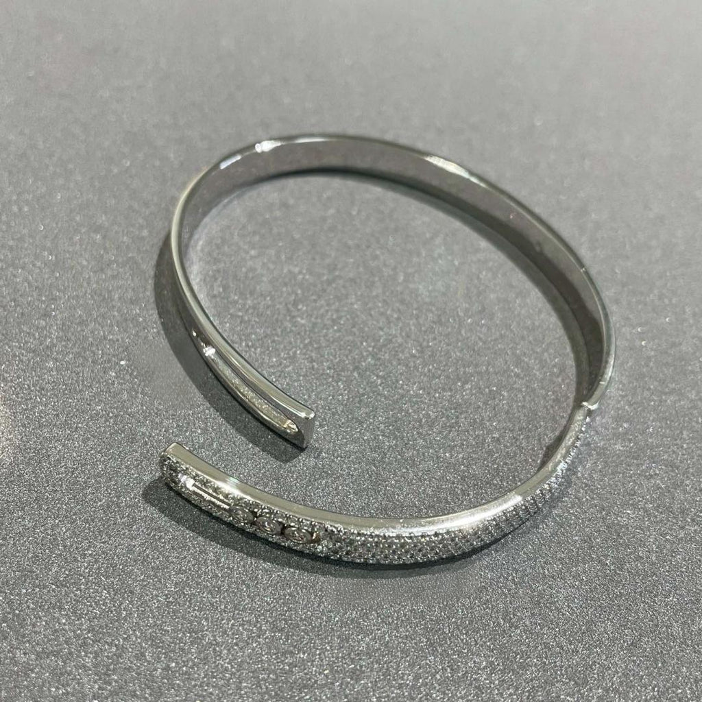 [⭐Miroze]Move Noa Rose Gold Pavé Diamond Bangle Bracelet
