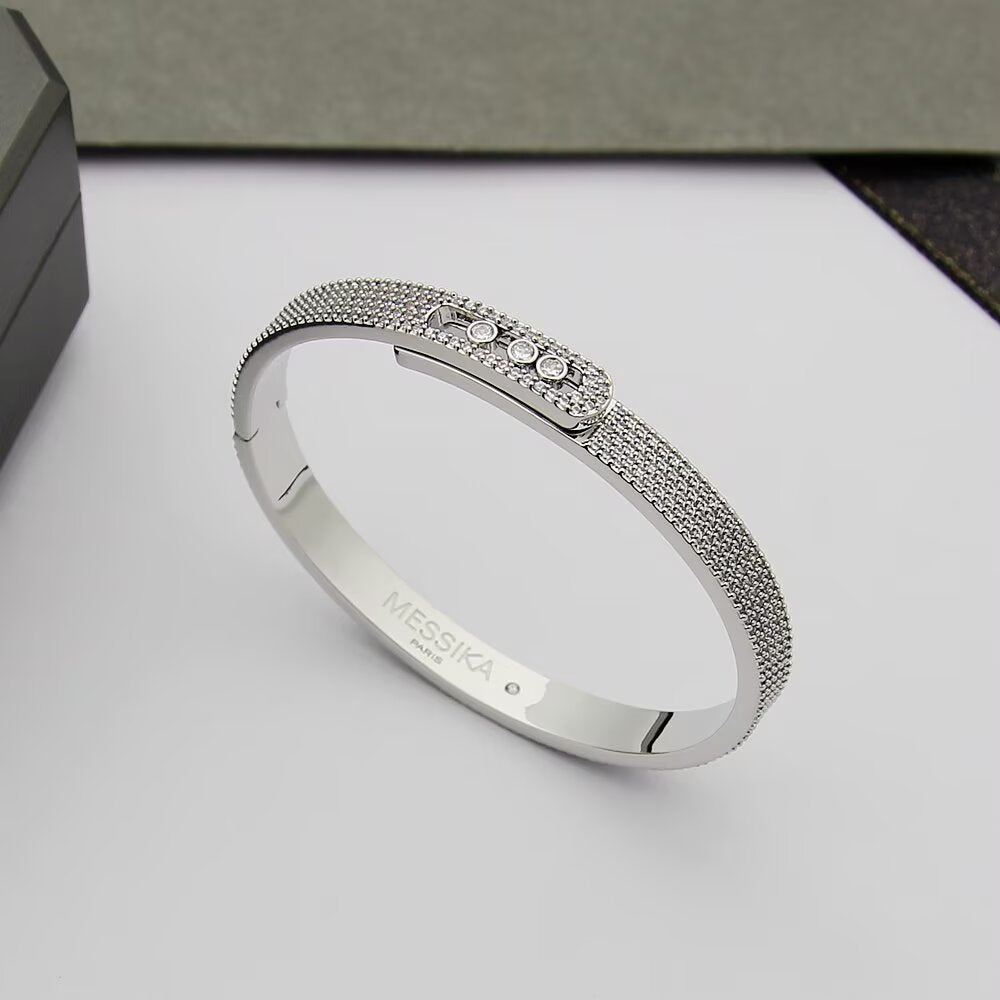 [⭐Miroze]Move Noa Full Pavé Diamond Bangle Bracelet