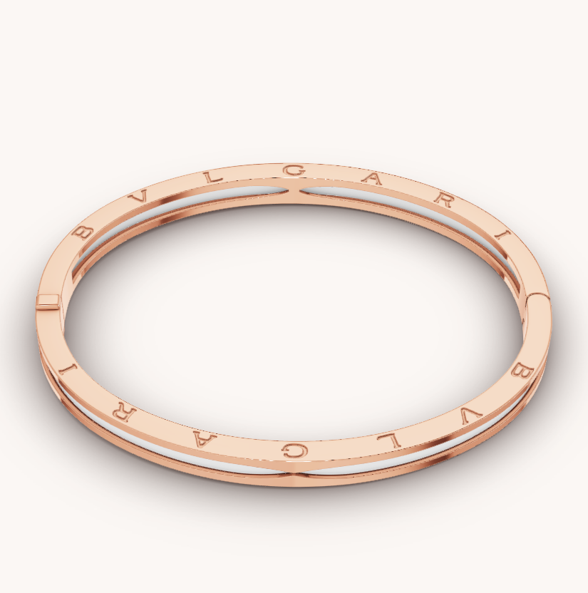 [⭐Miroze]ZERO 1 PINK GOLD WITH WHITE CERAMIC BRACELET
