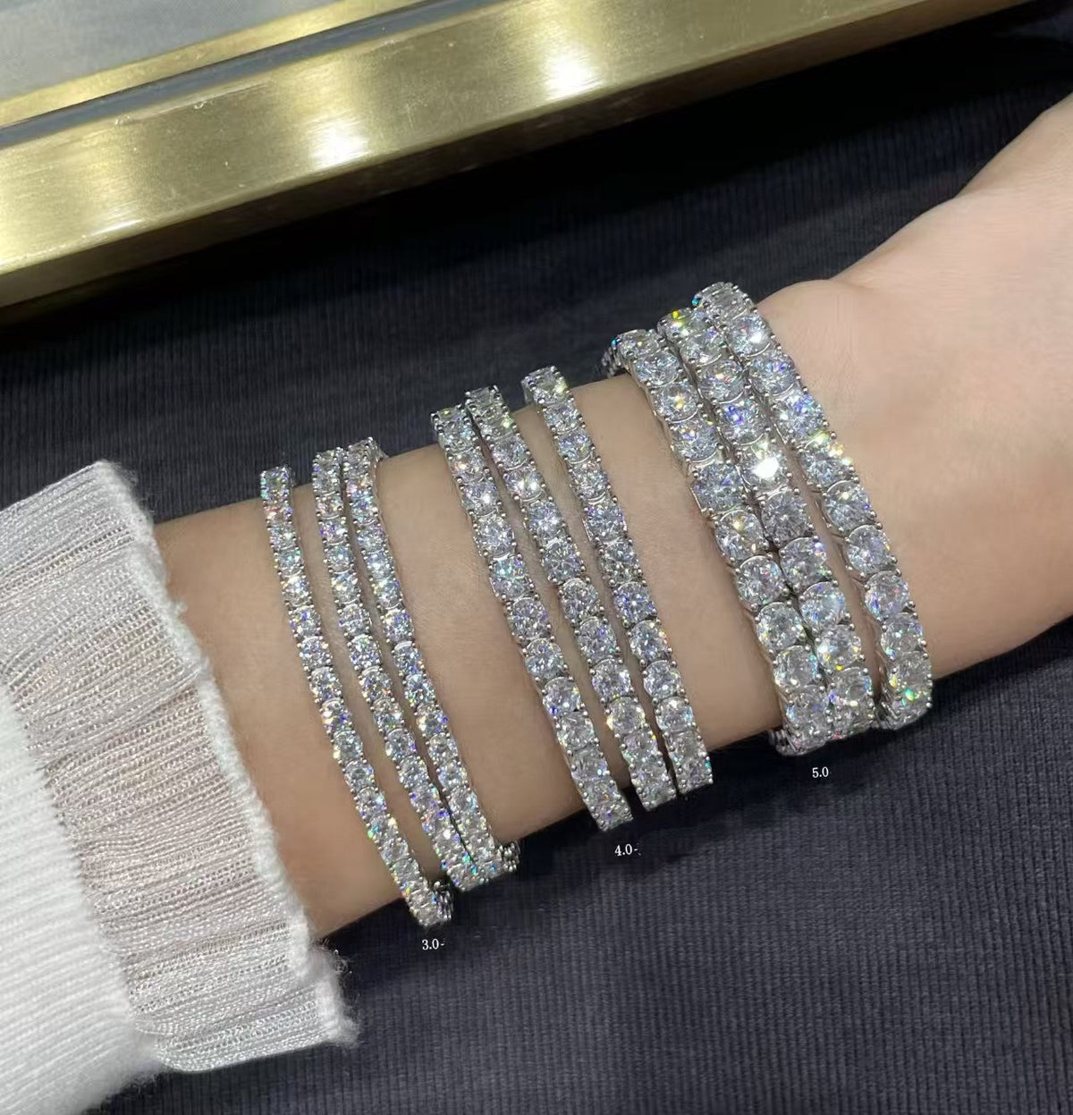 [⭐Miroze jewelrys]フルダイヤモンドセッティング テニスブレスレット