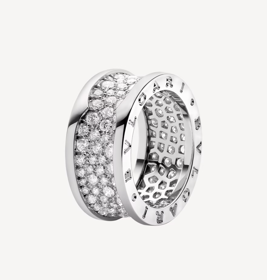 [⭐Veya]ZERO 1 WITH PAVED DIAMONDS ON THE SPIRAL RING