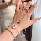 [⭐Miroze ] 26 NEW CLOVER LUCKY LIGHT PURPLE SET
