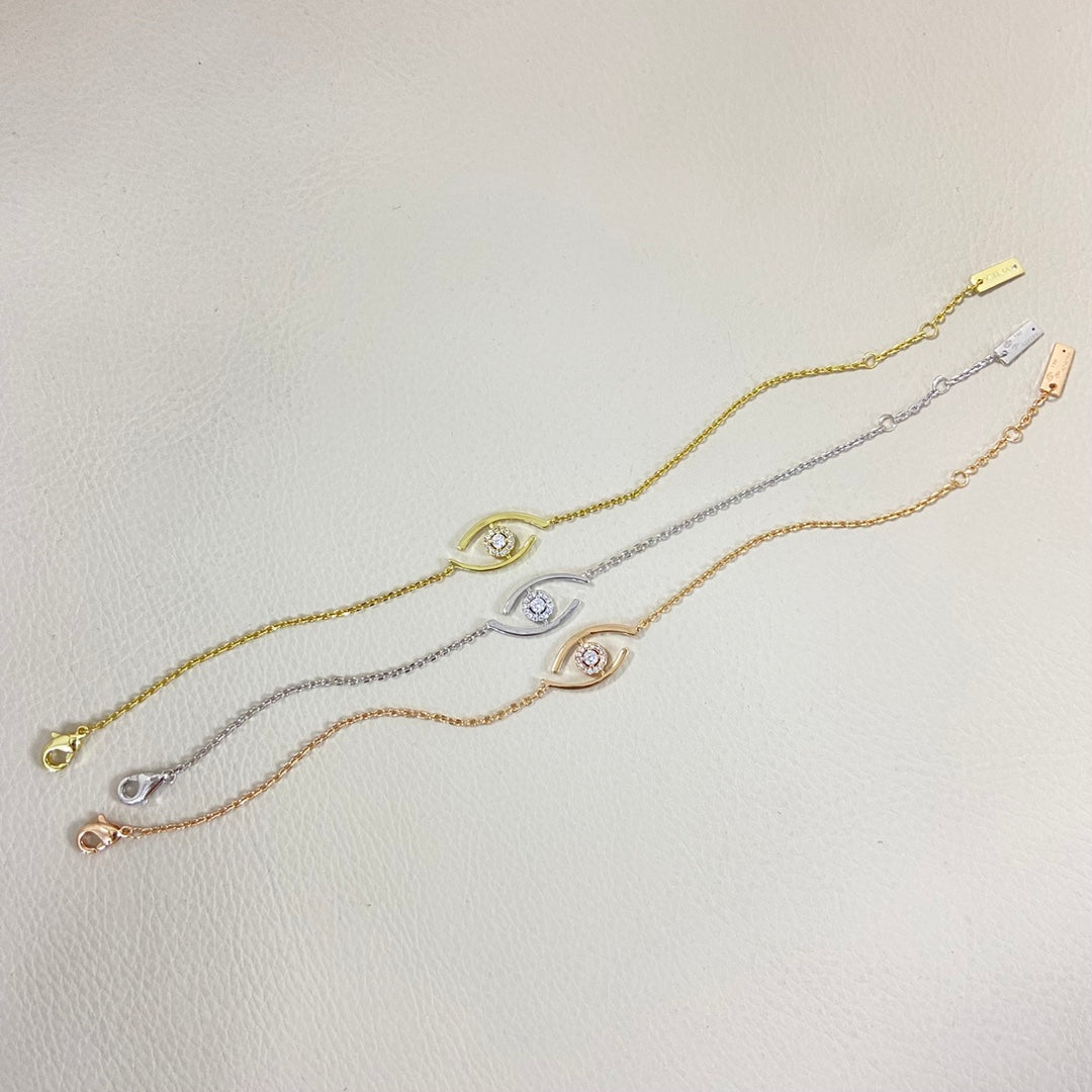 [⭐Miroze]Lucky Eye Pave-Set Diamond Bracelet