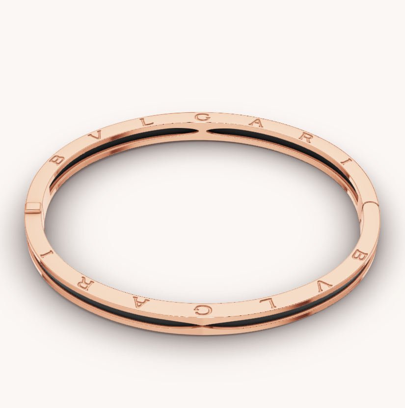 [⭐Veya]ZERO 1 PINK GOLD WITH BLACK CERAMIC BRACELET