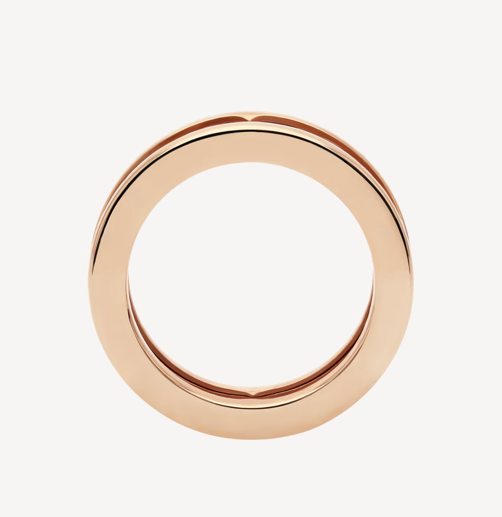 [⭐Veya]ZERO 1 ONE-BAND WITH OPENWORK LOGO SPIRAL RING